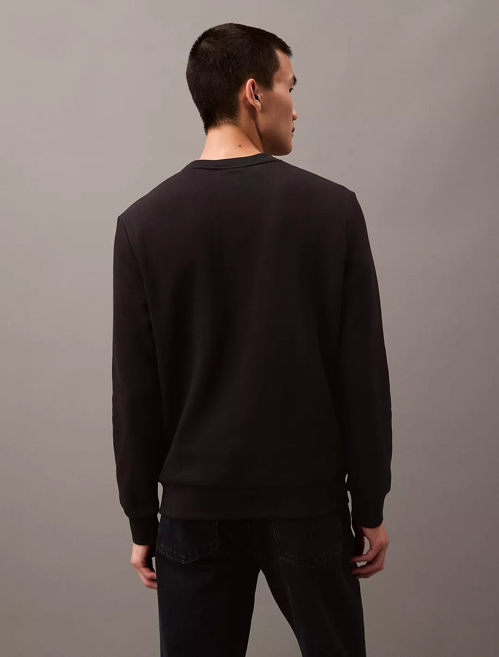 Calvin Klein Monogram Logo Fleece Crewneck Sweatshirt - Men