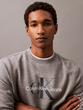 Calvin Klein Monogram Logo Fleece Crewneck Sweatshirt - Men