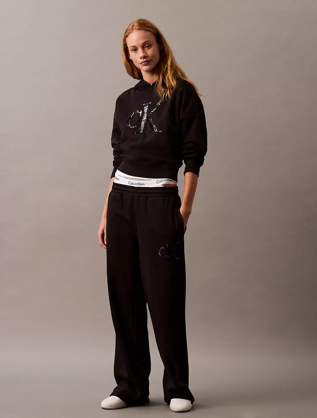 Calvin Klein Women Pants Black- Oshoplin