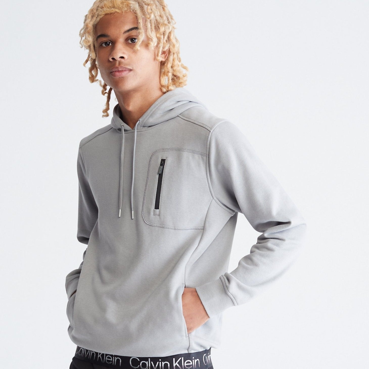 Calvin Klein Performance Logo Tape Hoodie + Archive Logo Fleece Joggers (SET) - Men