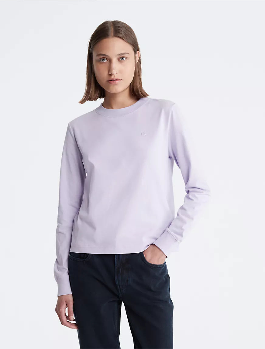 Calvin Klein Archive Logo Long Sleeve T-Shirt - Women