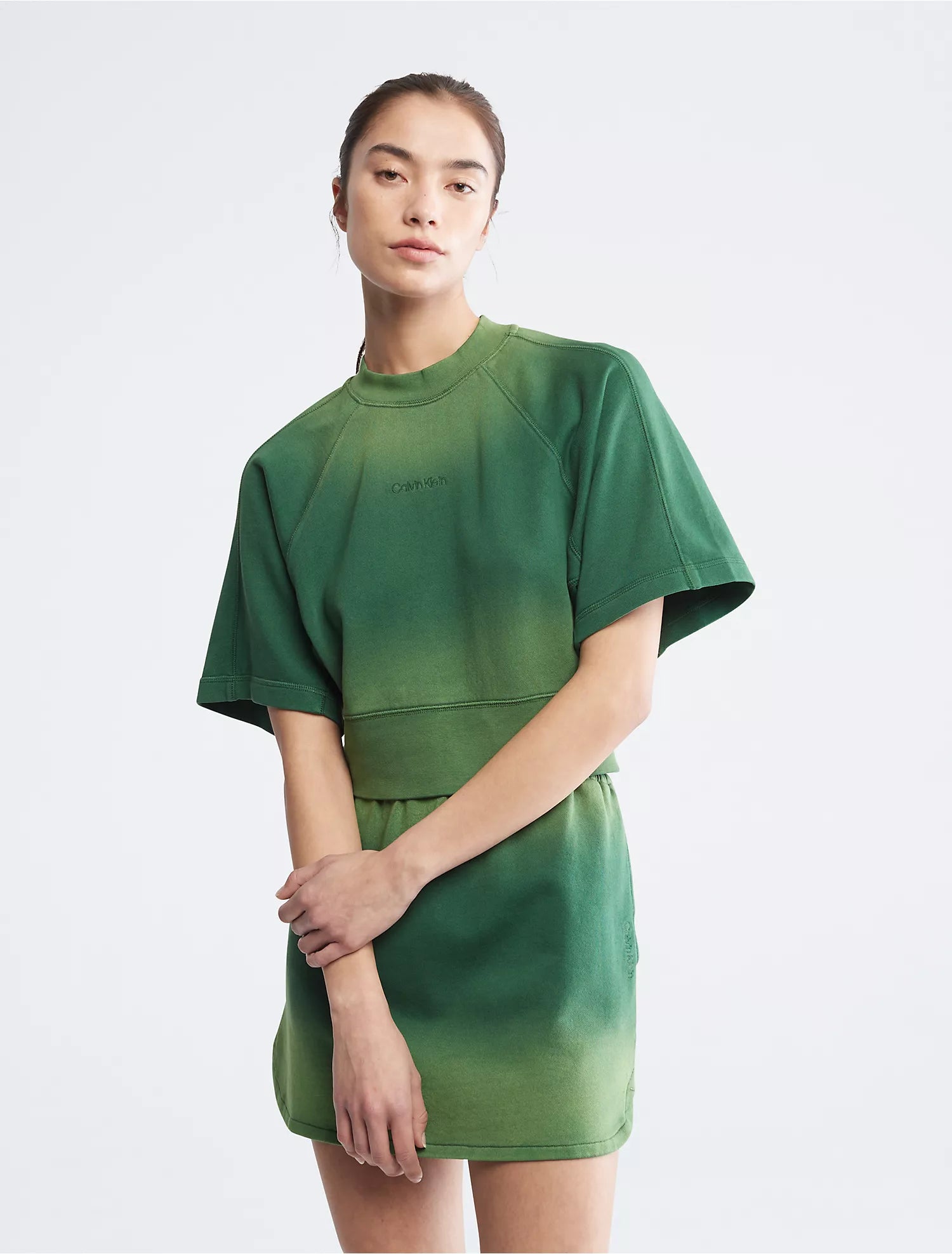 Calvin Klein Sunbleached Raglan SleeveSweatshirt Tee - Women