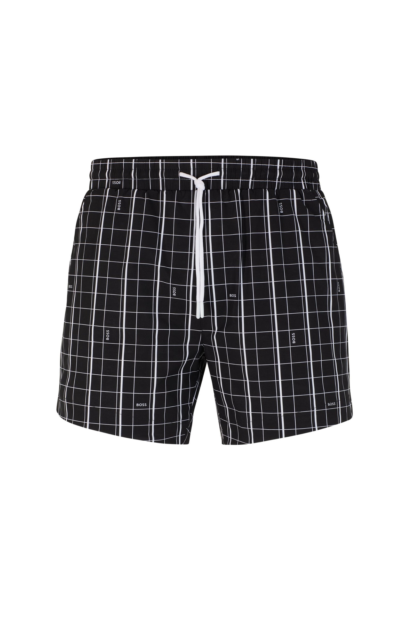 Boss Quick-Dry Swim Shorts In Printed Fabric - Men