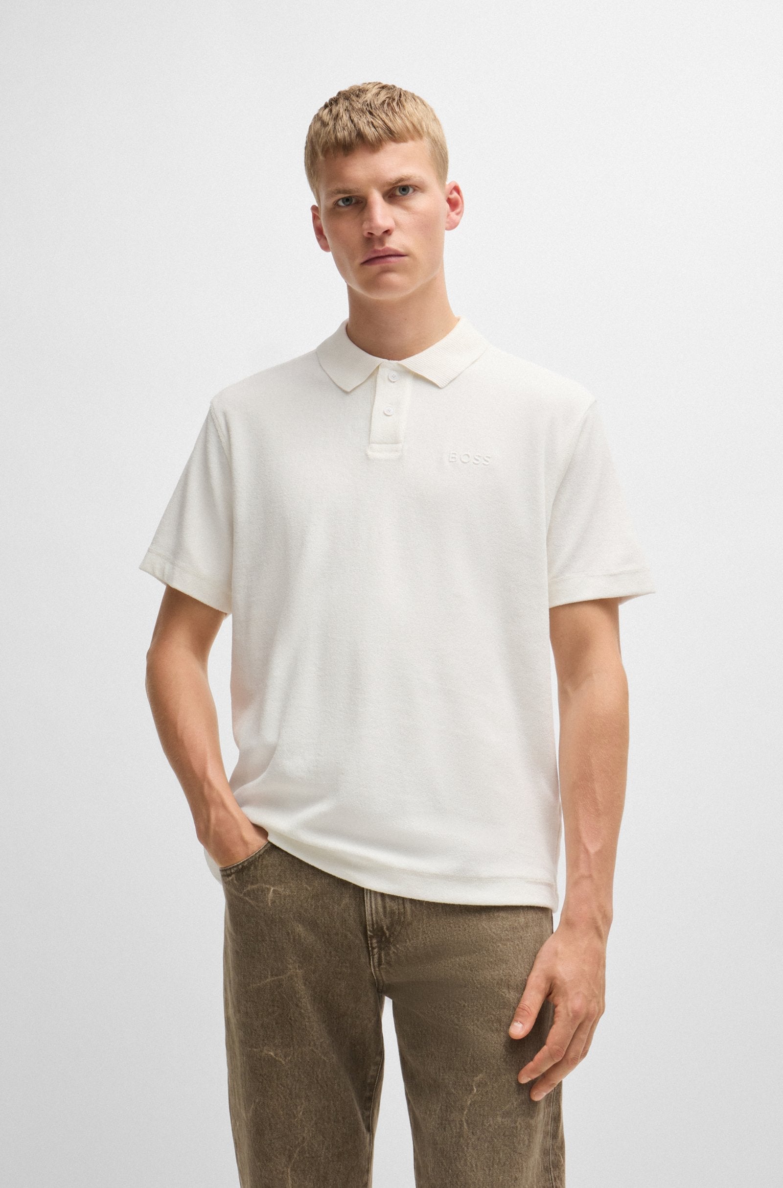 Boss Men Polo Shirts White- Oshoplin