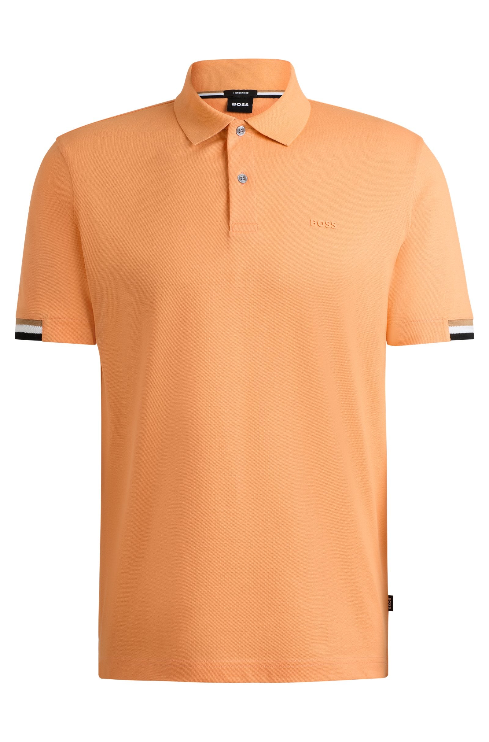 Boss Regular-Fit Polo Shirt With Rubberized Logo - Men