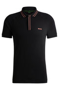 Boss Stretch-Cotton Polo Shirt With Stripes And Logo - Men