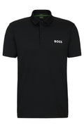 Boss Degrade-Jacquard Polo Shirt With Contrast Logo - Men