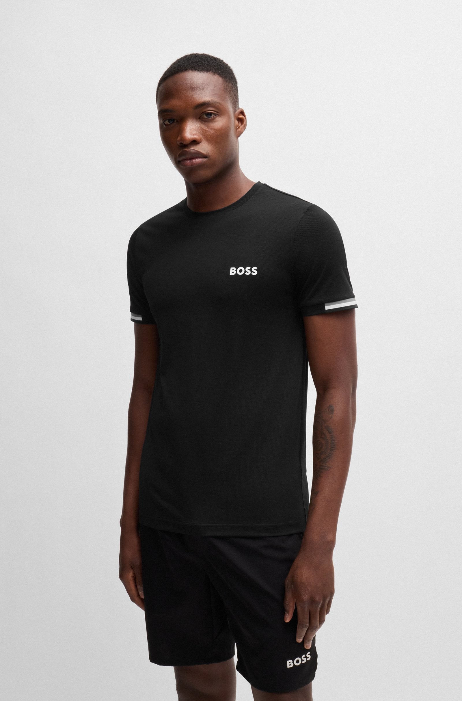 Boss Men T-Shirts Black- Oshoplin