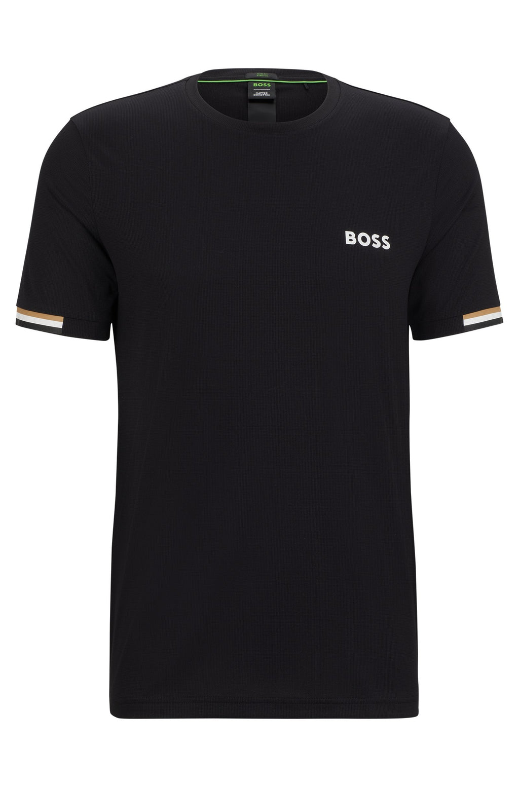 Boss - Boss X Matteo Berrettini Waffle-Fabric T-Shirt With Signature-Stripe Artwork - Men