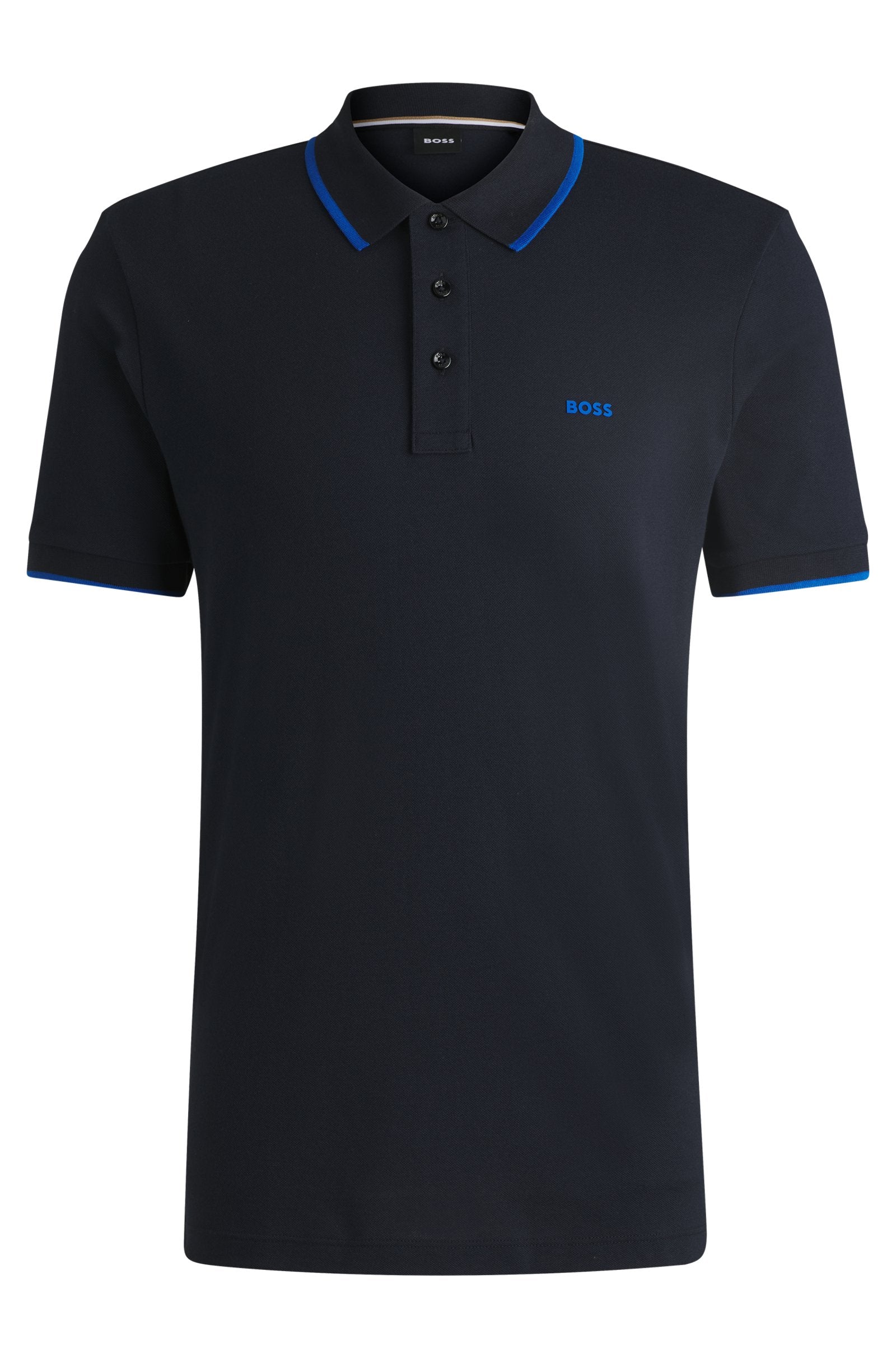 Boss Cotton-Pique Polo Shirt With Logo Detail - Men