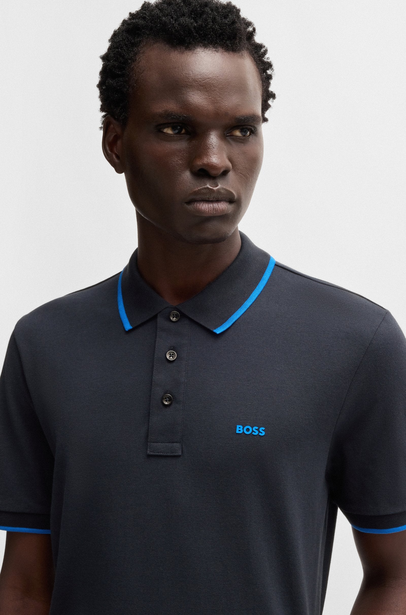 Boss Cotton-Pique Polo Shirt With Logo Detail - Men