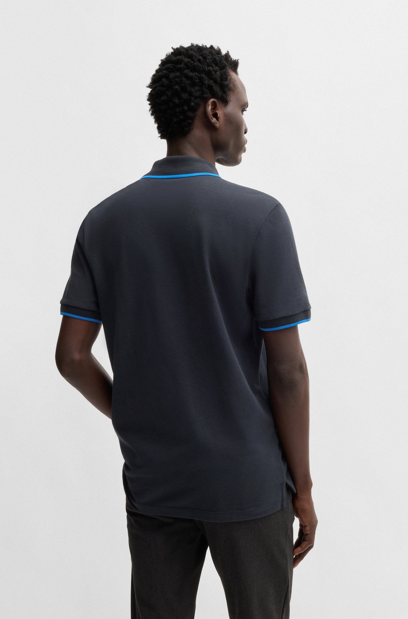 Boss Cotton-Pique Polo Shirt With Logo Detail - Men