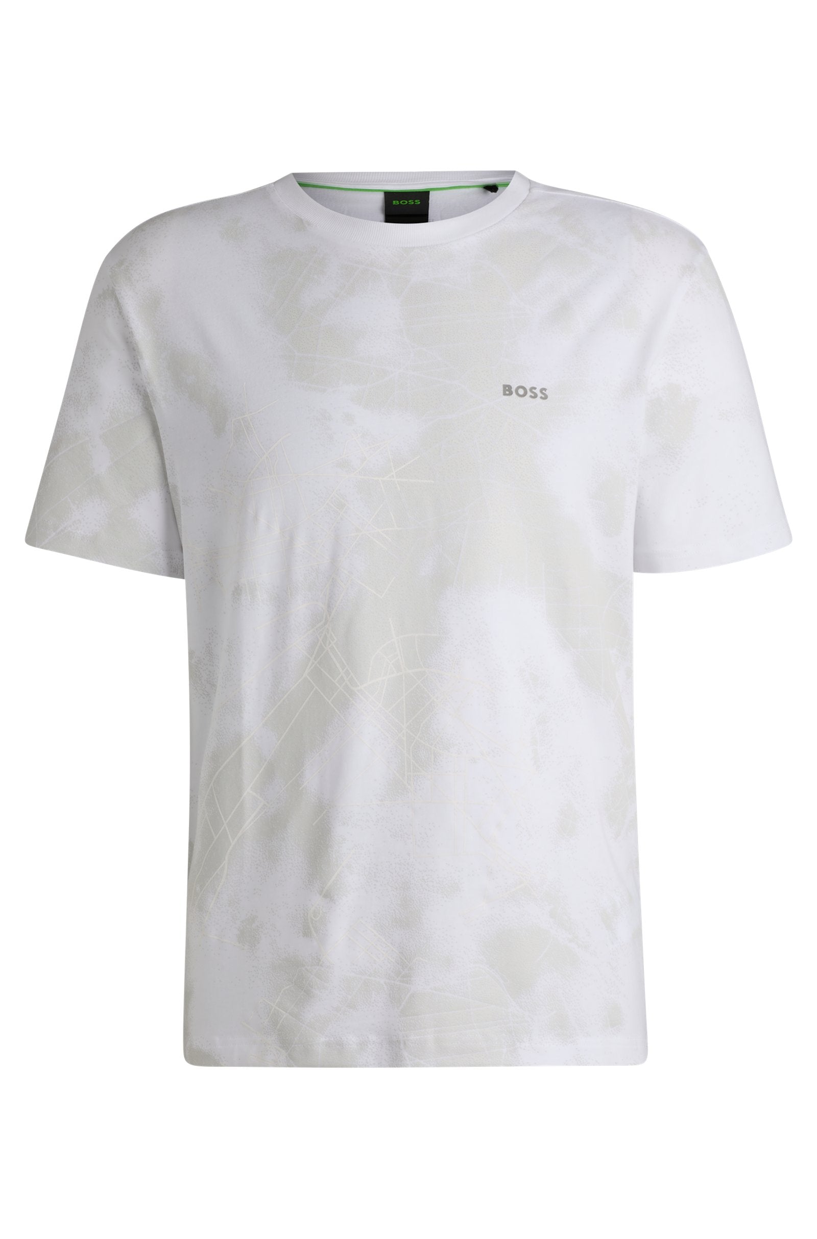 Boss Relaxed-Fit T-Shirt With Decorative Reflective Print - Men