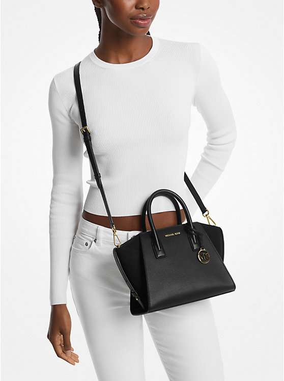 Michael Kors Avril Small Pebbled Leather Satchel - Women