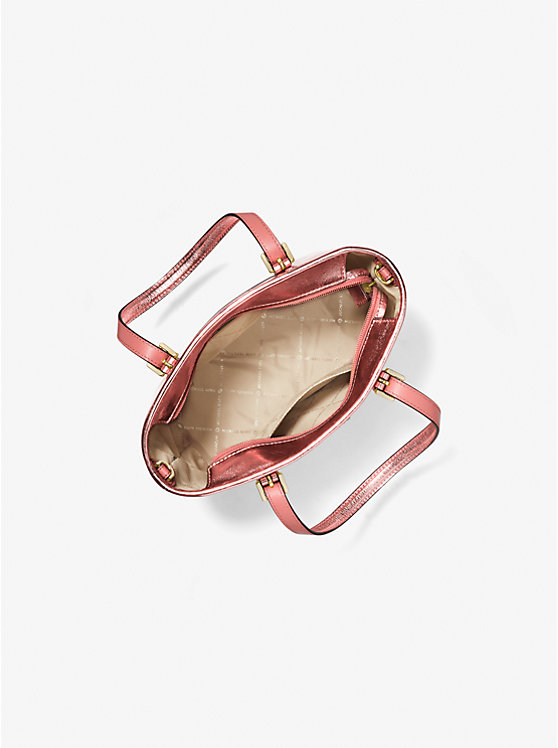 Michael Kors Jet Set Travel Extra-Small Metallic Top-Zip Tote Bag - Women