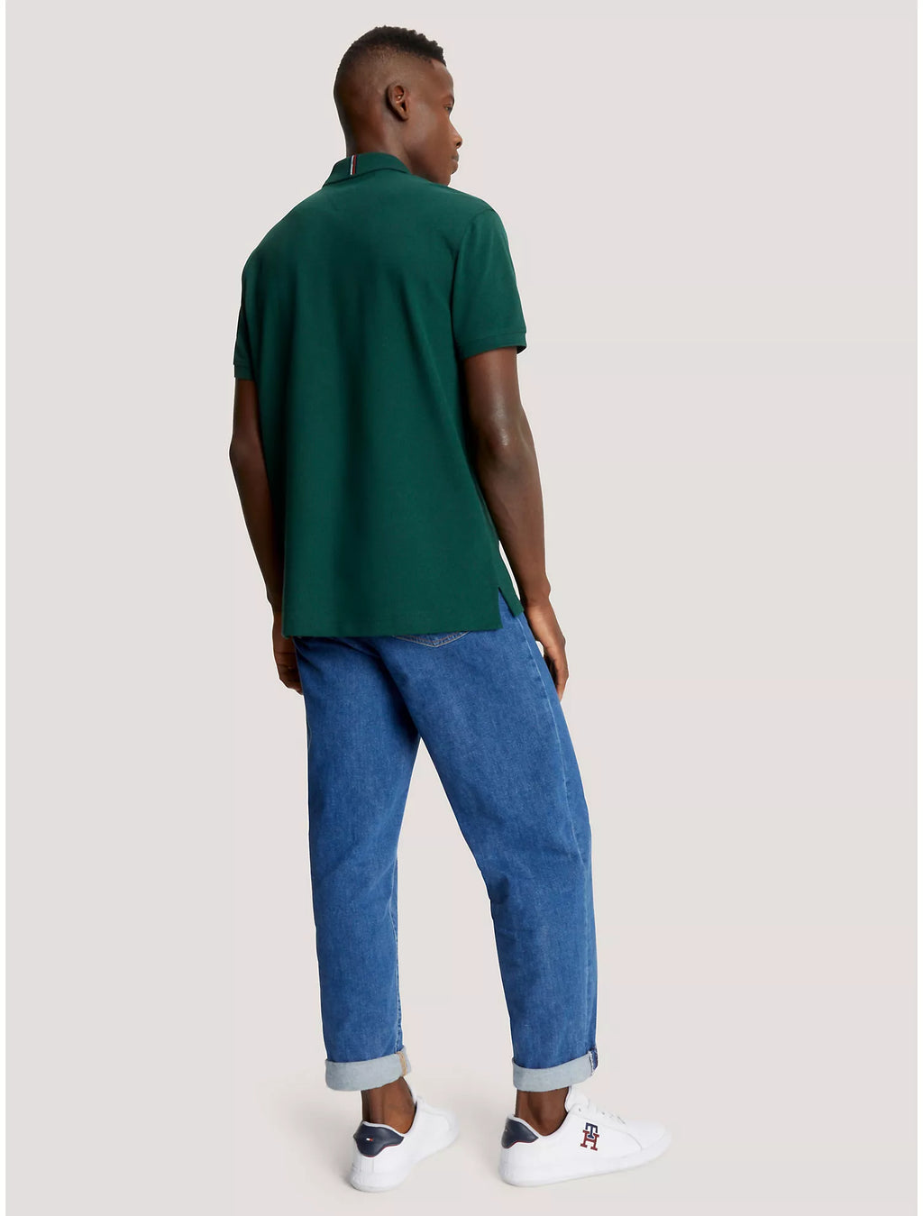 Tommy Hilfiger Regular Fit Embroidered Nyc Script Polo - Men