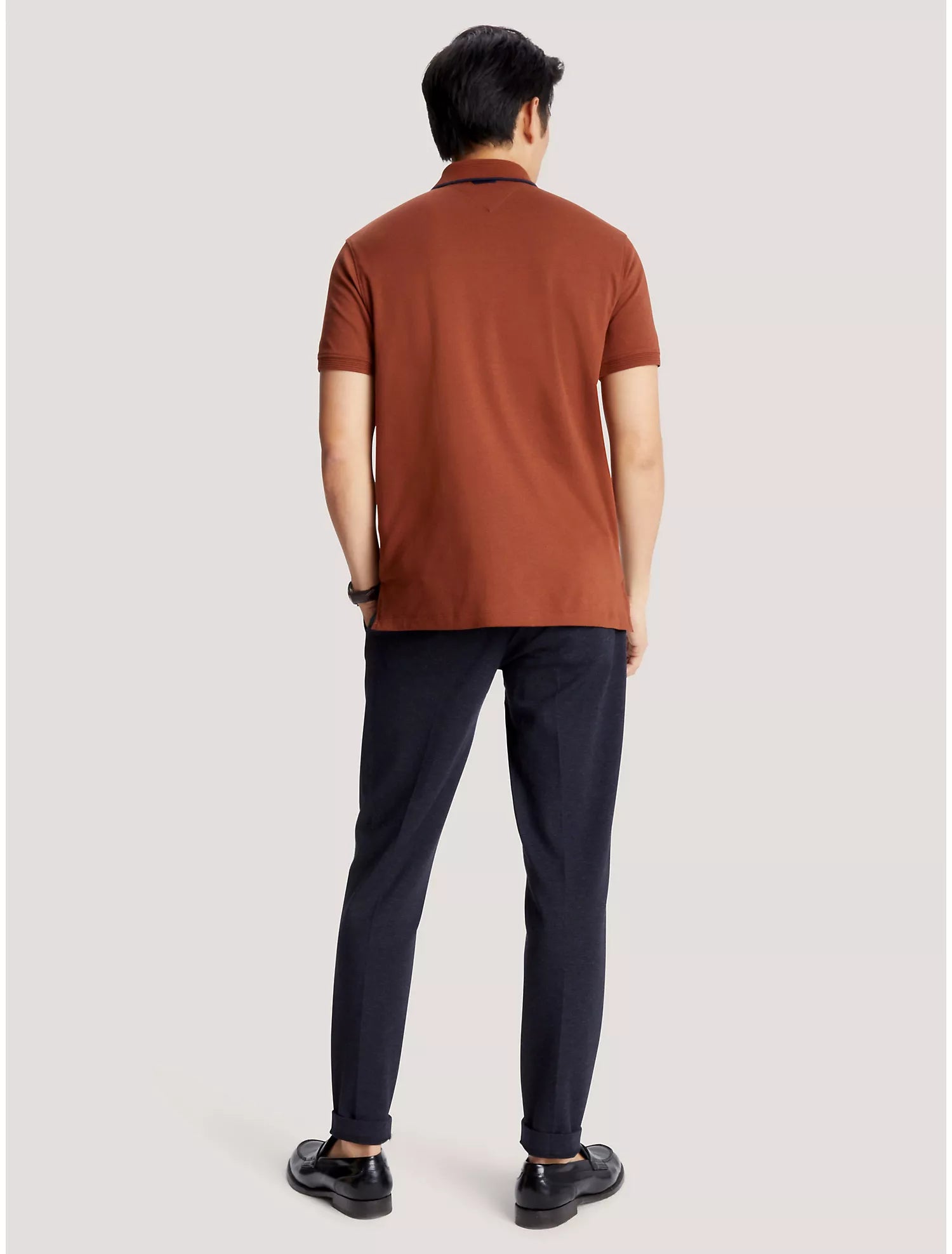 Tommy Hilfiger Regular Fit Interlock Zip Polo - Men