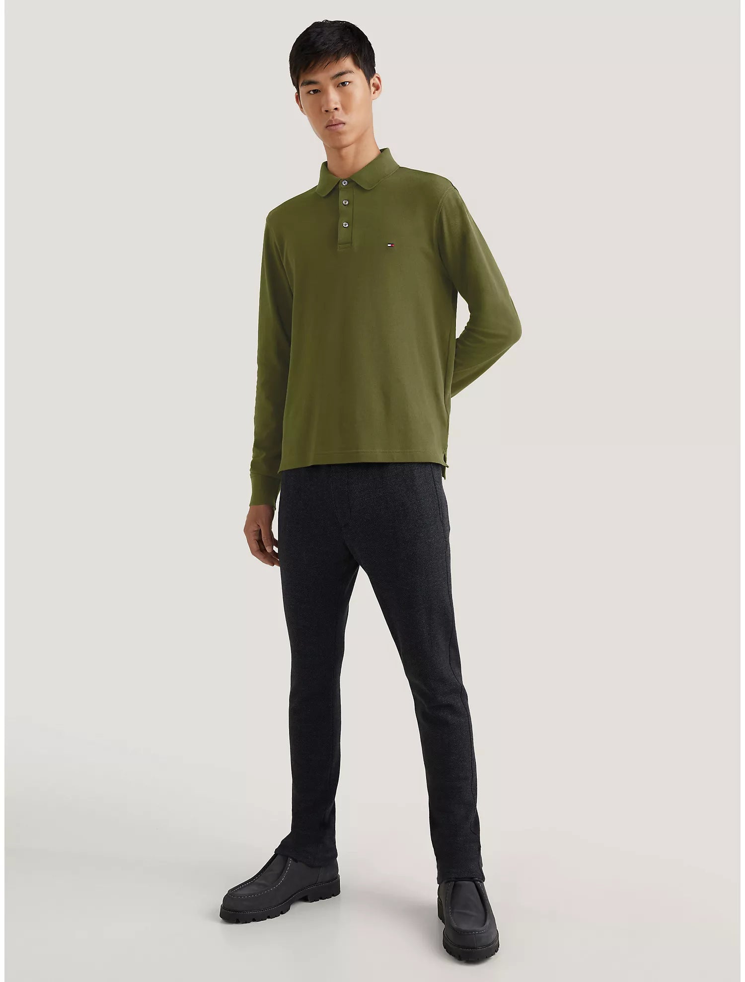 Tommy Hilfiger Slim Fit 1985 Long-Sleeve Polo - Men