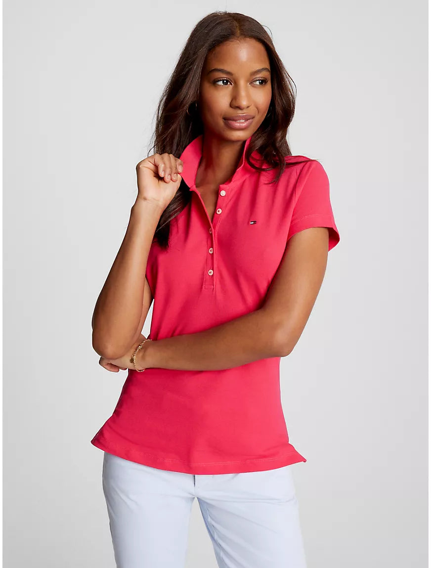 Tommy Hilfiger Women Polo Shirts Pink Splendor- Oshoplin