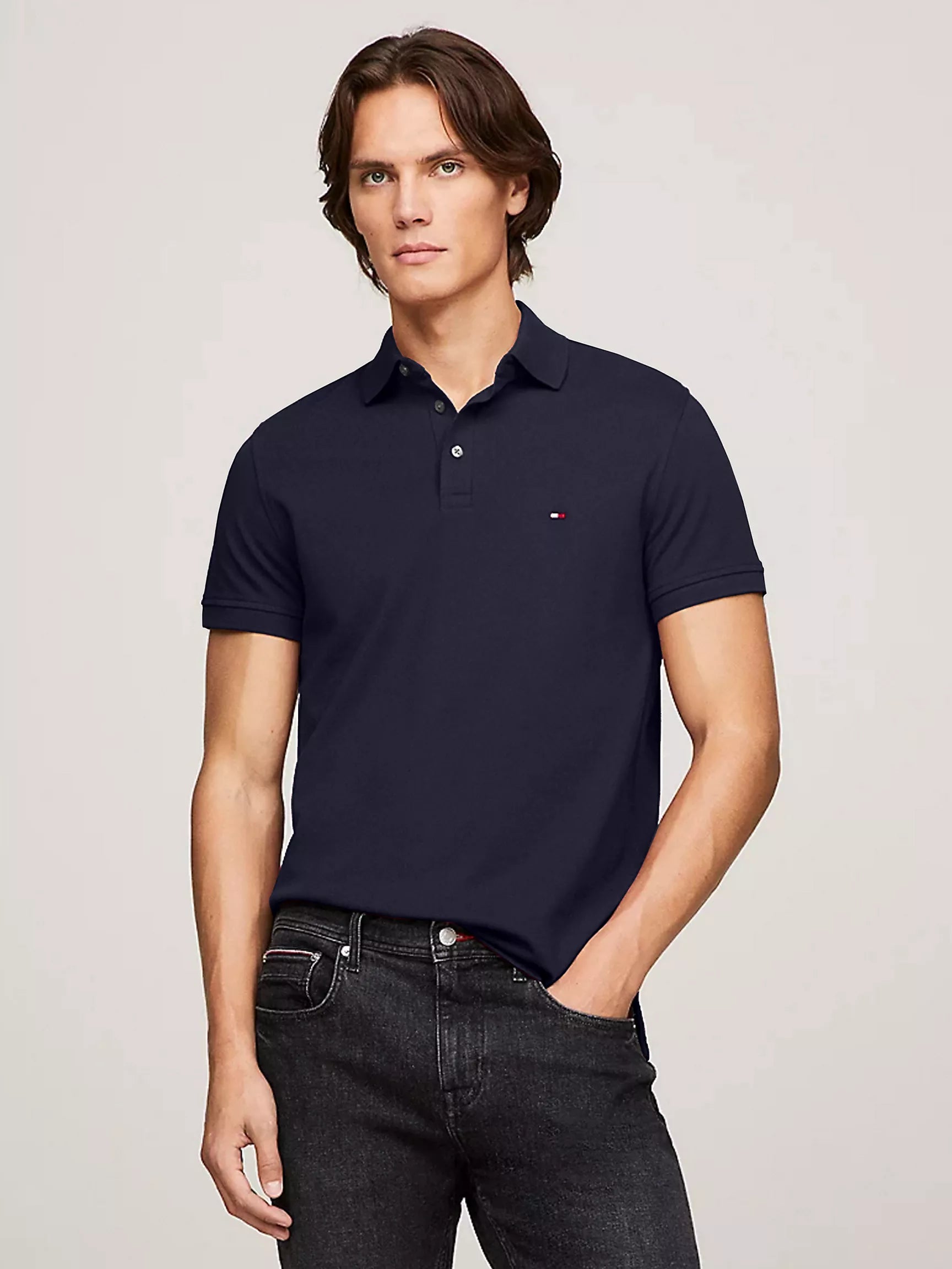 Tommy Hilfiger Men Polo Shirts Navy- Oshoplin