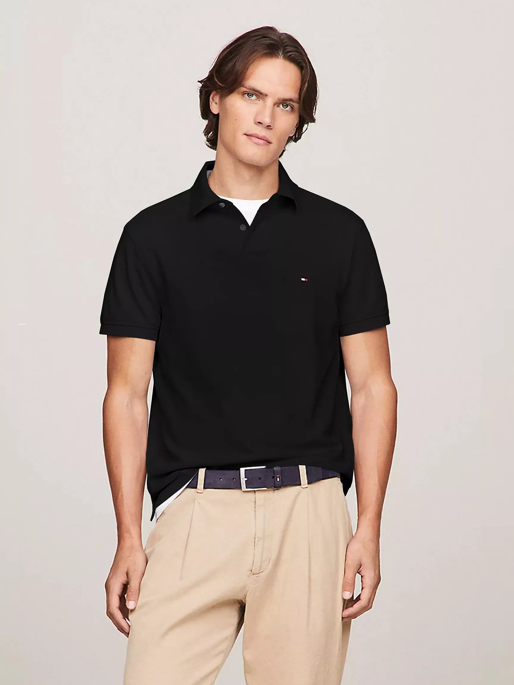 Tommy Hilfiger Men Polo Shirts Black- Oshoplin