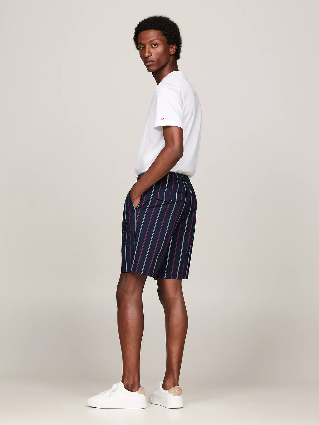 Tommy Hilfiger Hilfiger Stripe Pull-On Poplin Short - Men