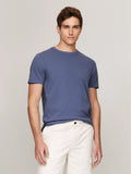 Tommy Hilfiger Men T-Shirts Bank Blue- Oshoplin