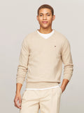 Tommy Hilfiger Men Hoodies + Sweatshirts Semolina Heather- Oshoplin