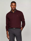 Tommy Hilfiger Men Hoodies + Sweatshirts Dark Cabernet- Oshoplin