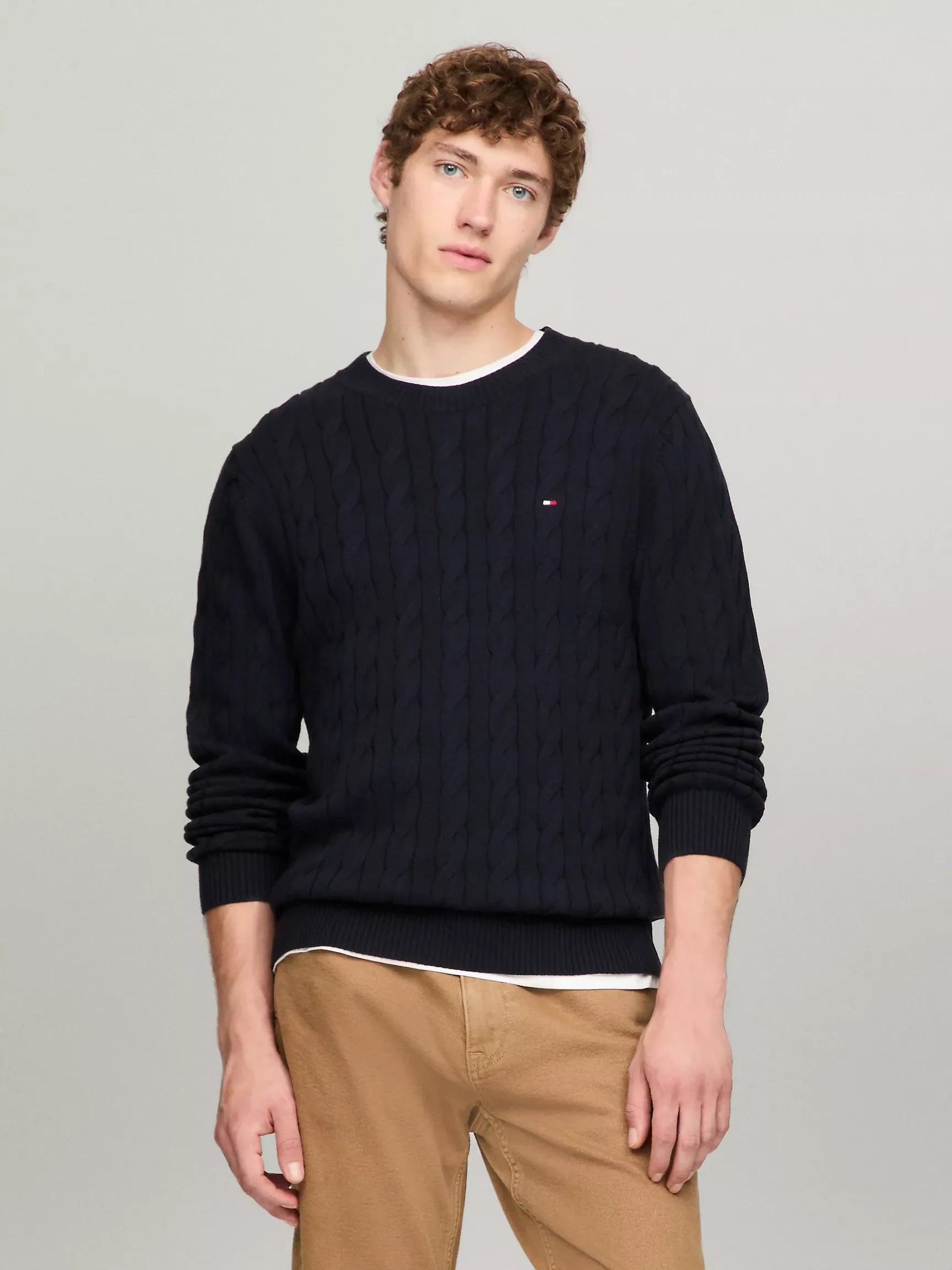 Tommy Hilfiger Men Hoodies + Sweatshirts Navy- Oshoplin