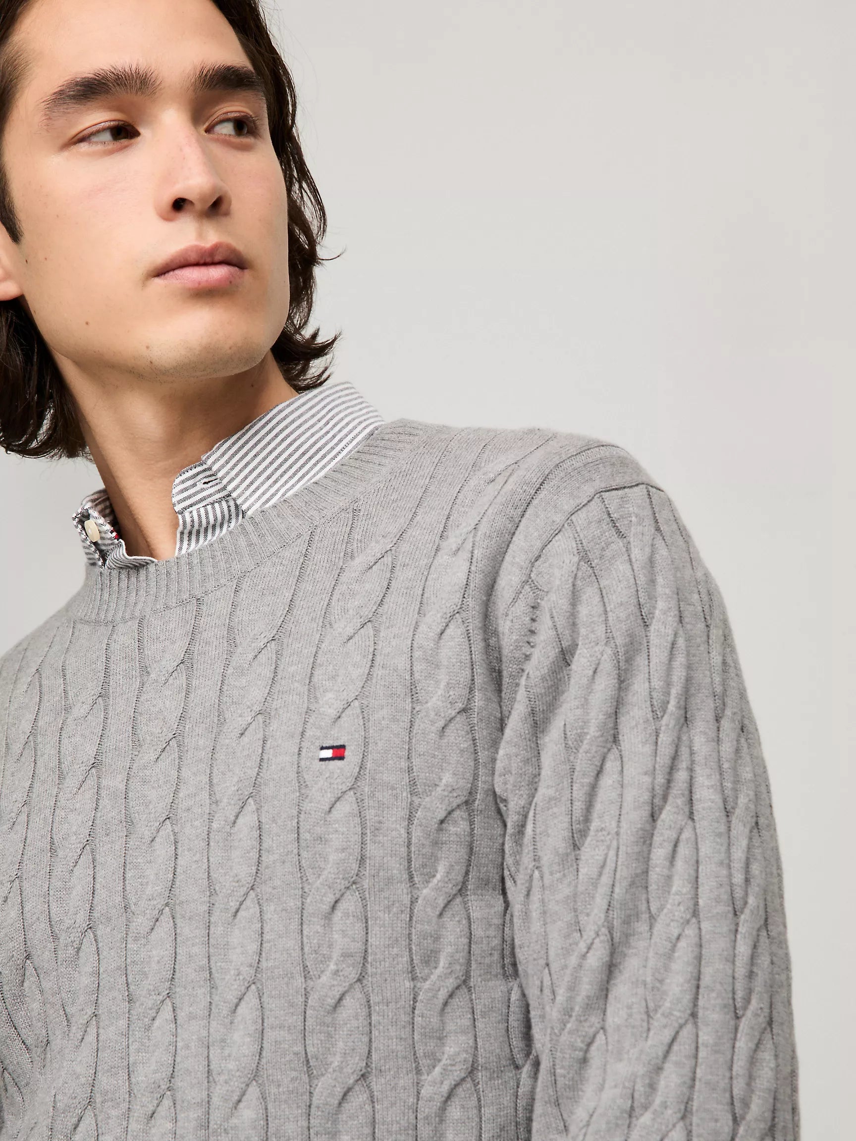 Tommy Hilfiger Cable Knit Crewneck Sweater - Men