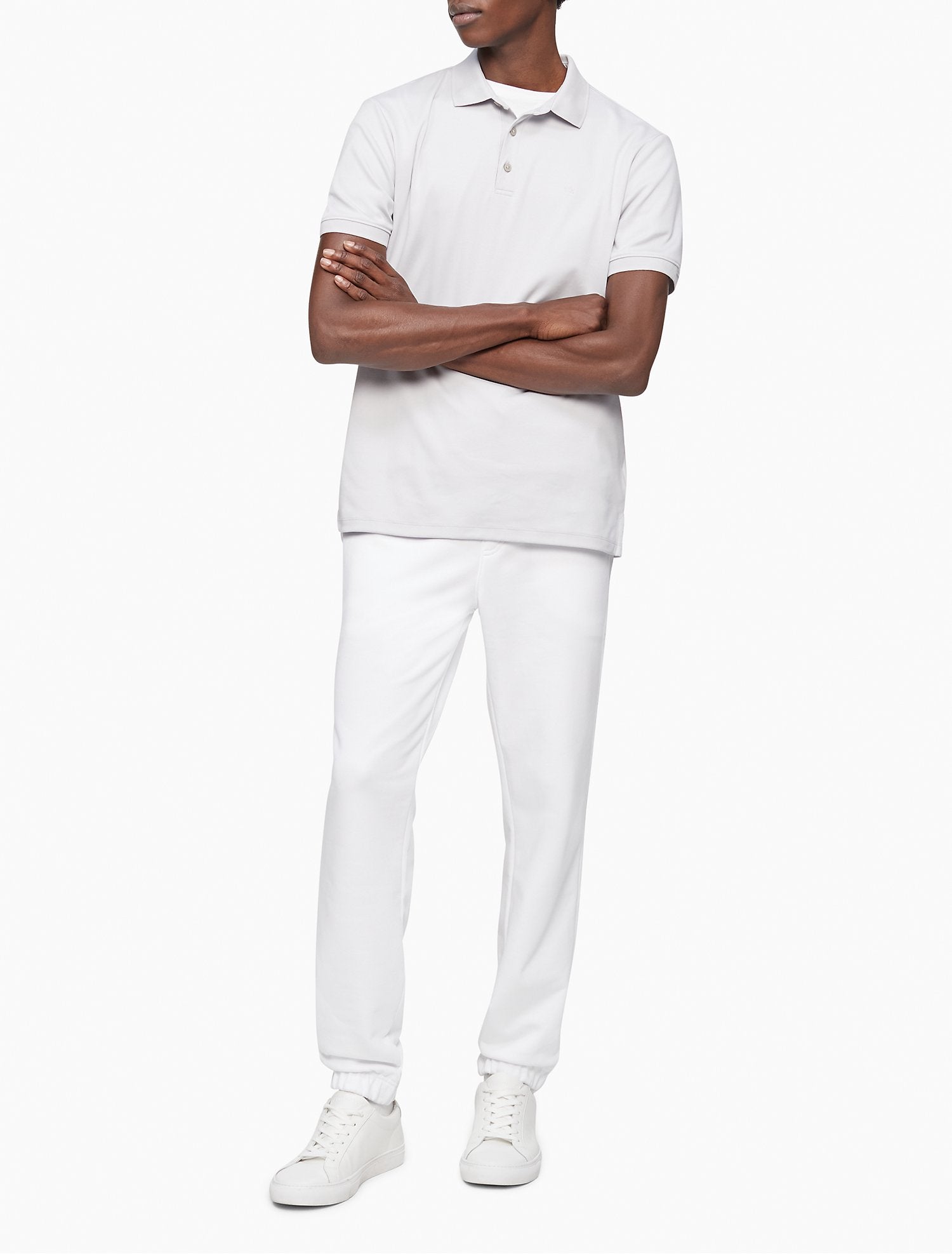 Calvin Klein Men Polo Shirts Quiet Grey- Oshoplin