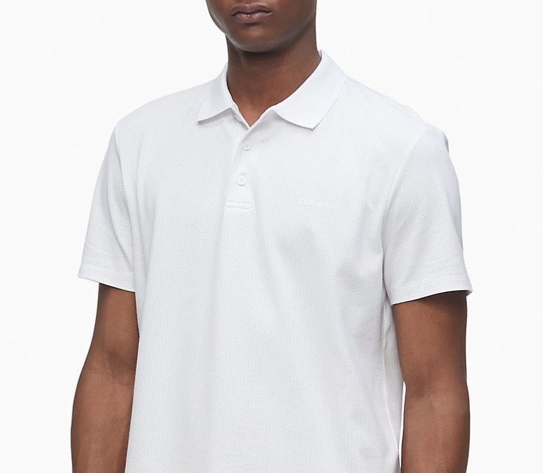 Calvin Klein Move 365 Pique Printed Polo Shirt - Men