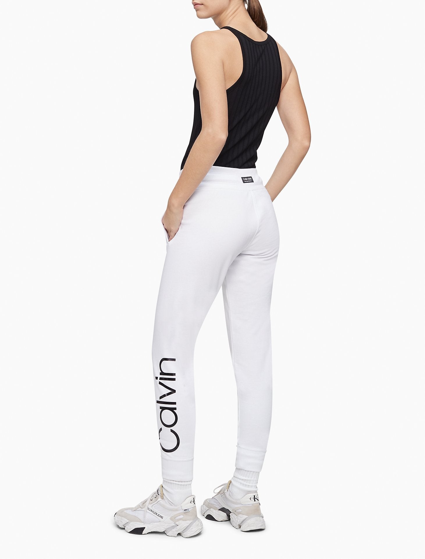 Calvin Klein Women Pants White- Oshoplin
