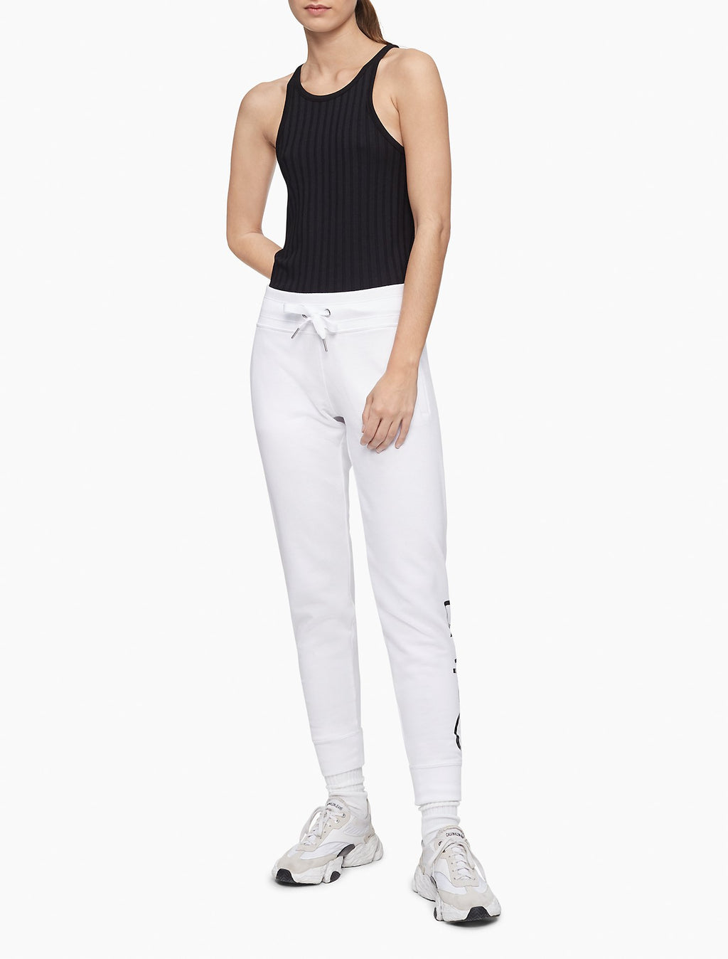 Calvin Klein Performance Logo Drawstring Jogger Sweatpants - Women