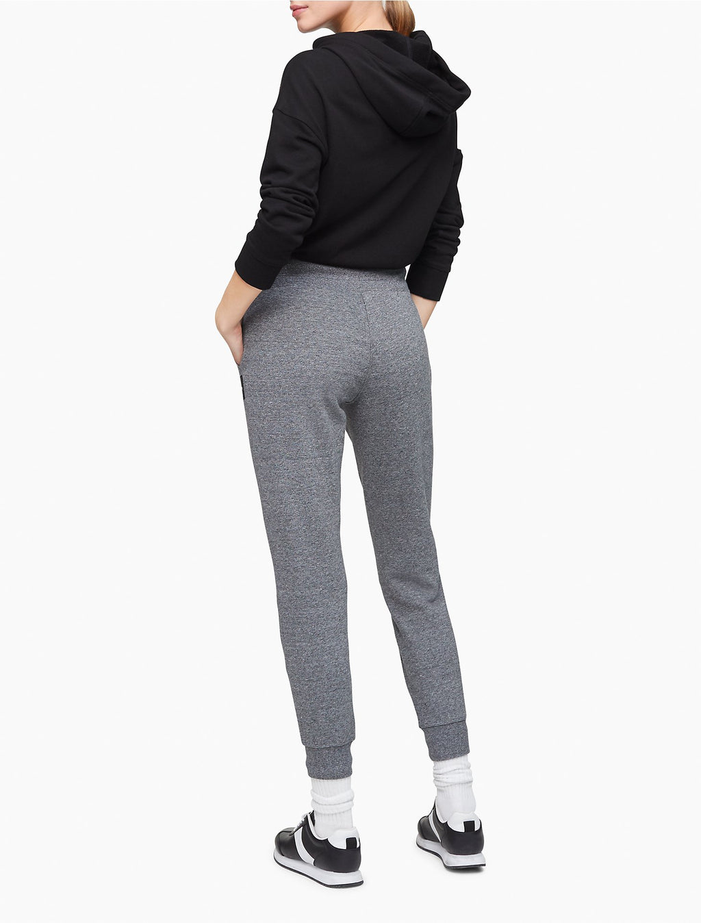 Calvin Klein Performance Women's Fleece-Lined Joggers Pants Gray