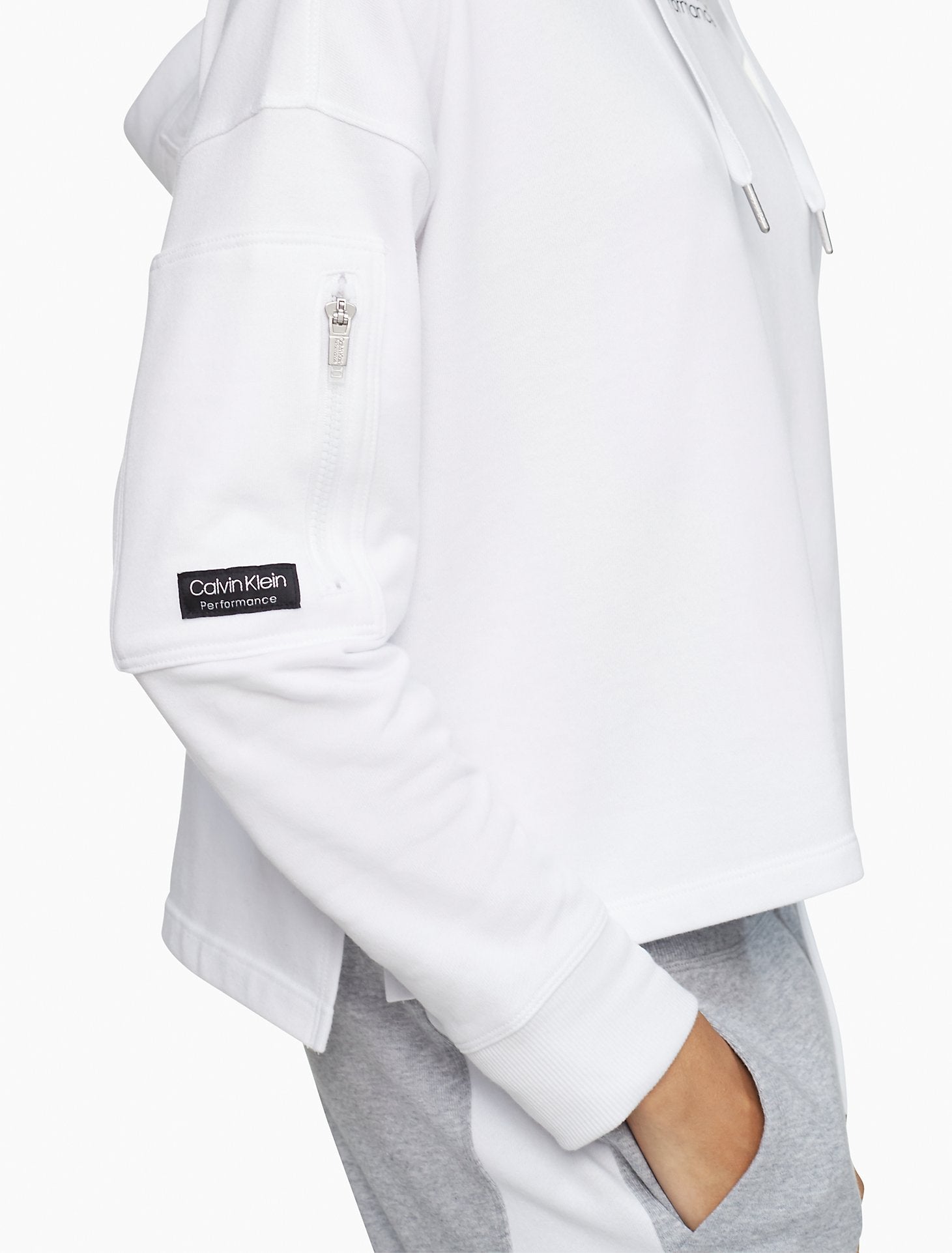 Calvin klein performance white cheap hoodie