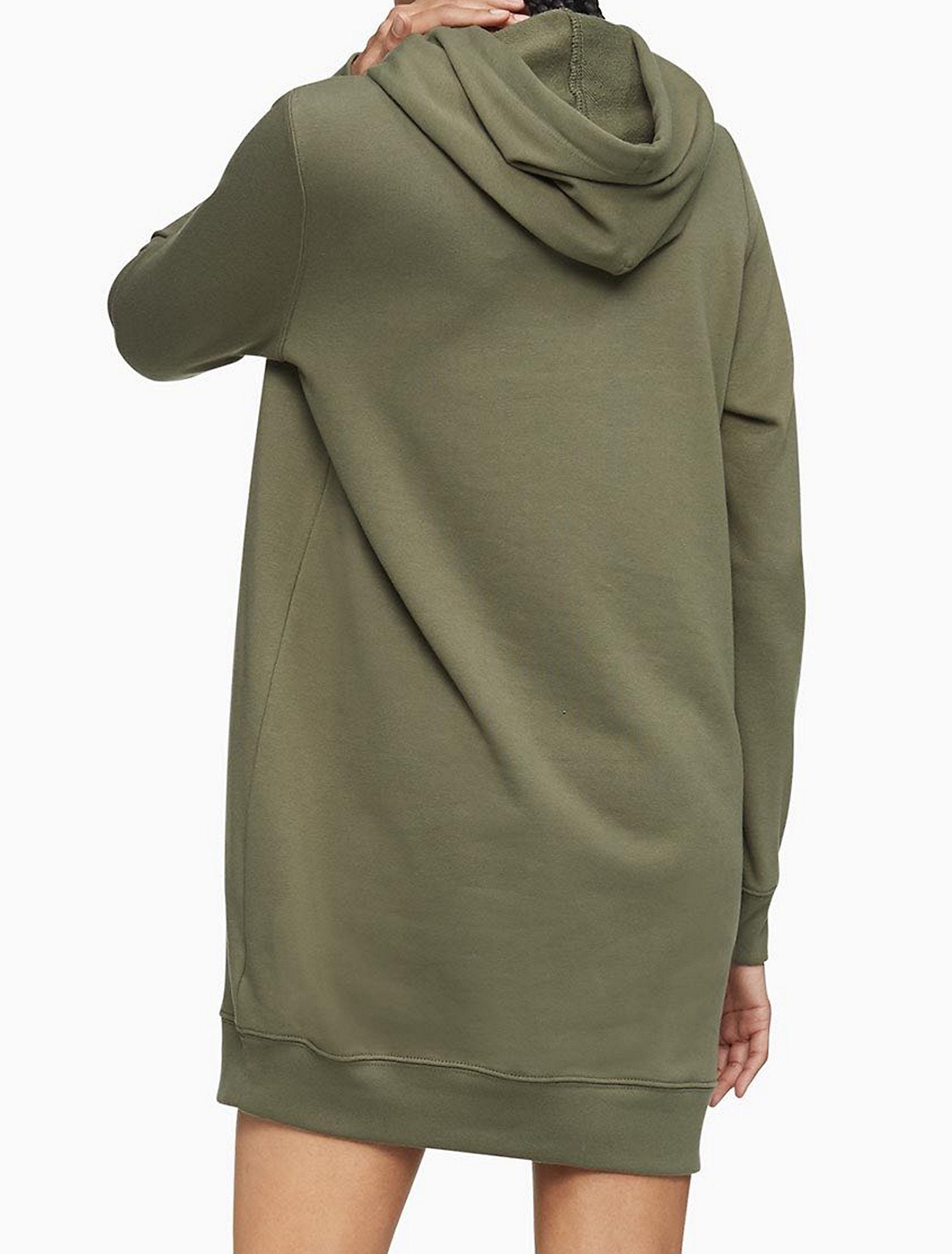Calvin Klein French Terry Hooded Sweatshirt Dress - Women