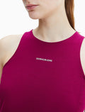 Calvin Klein Organic Cotton Stretch Logo Racerback Tank Dress - Women