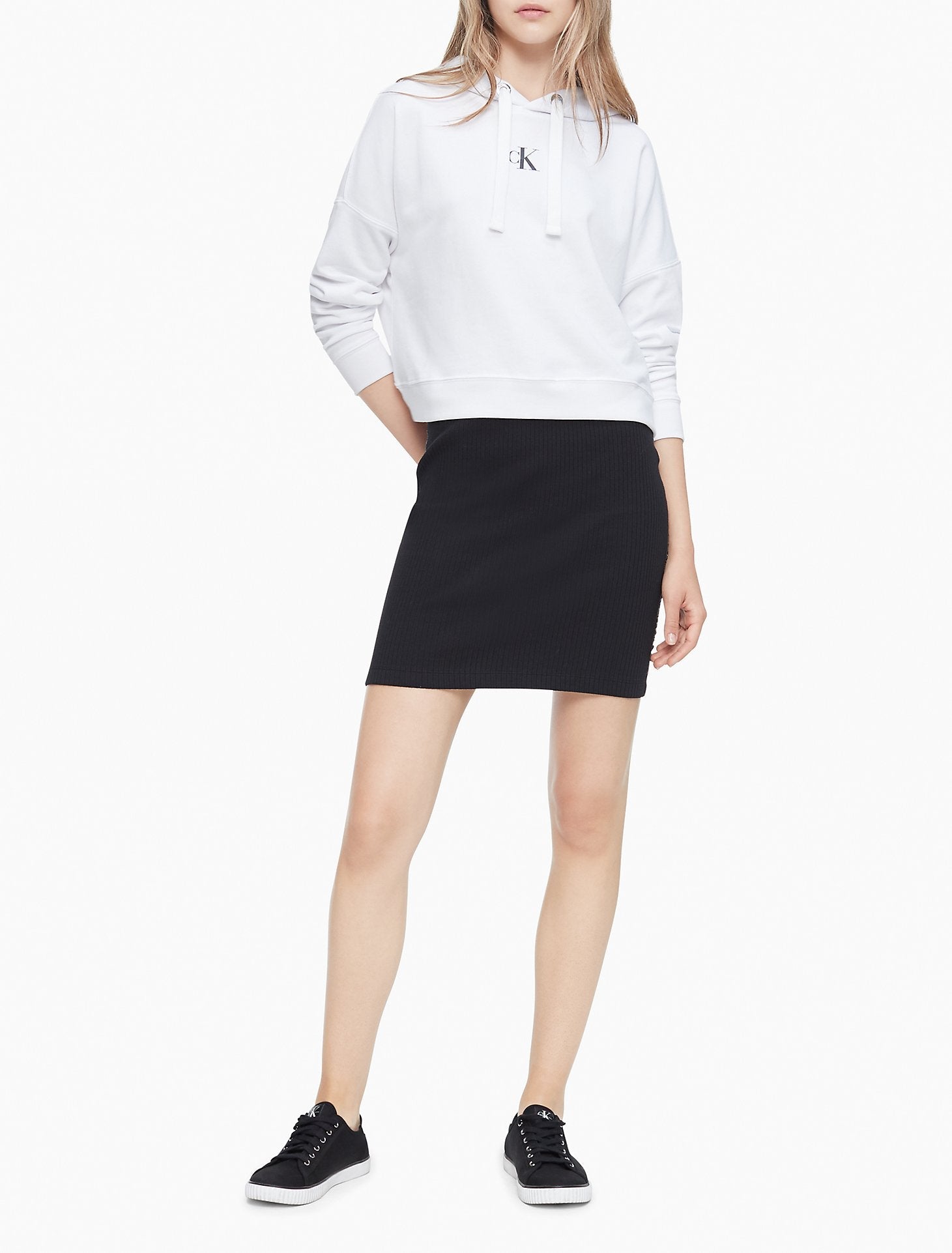 Calvin Klein Women Hoodies + Sweatshirts White- Oshoplin