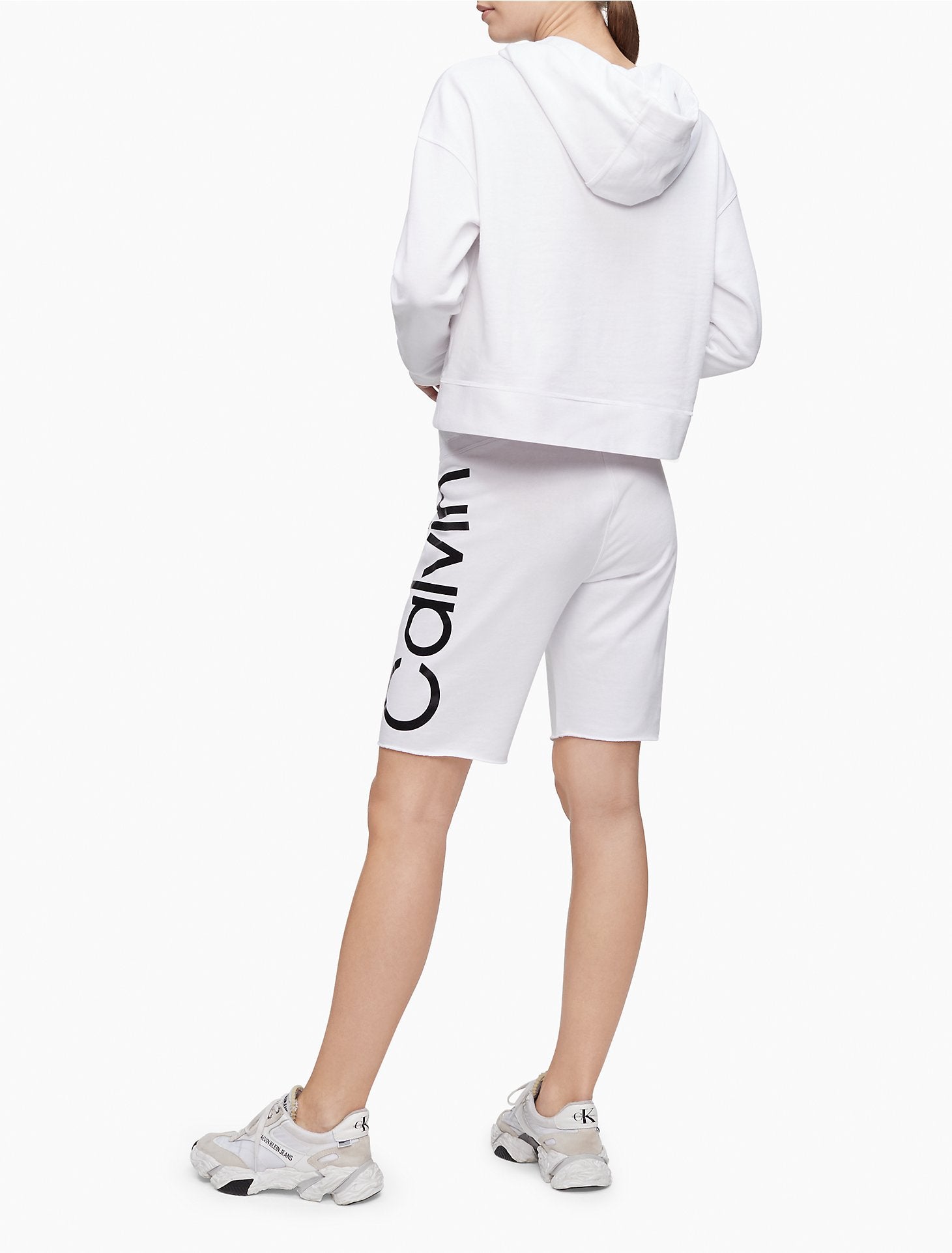 Calvin klein shorts and best sale hoodie set