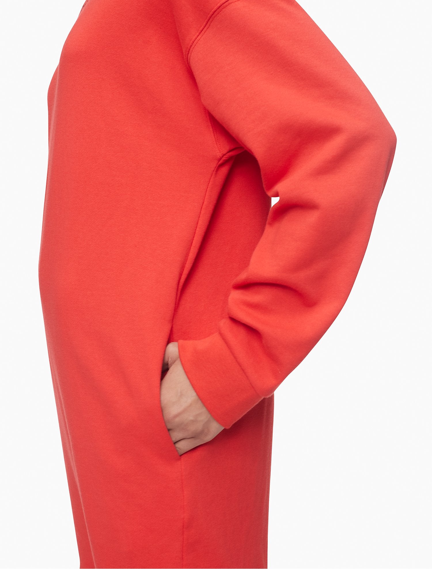Calvin Klein Logo Crewneck Sweatshirt Dress - Women