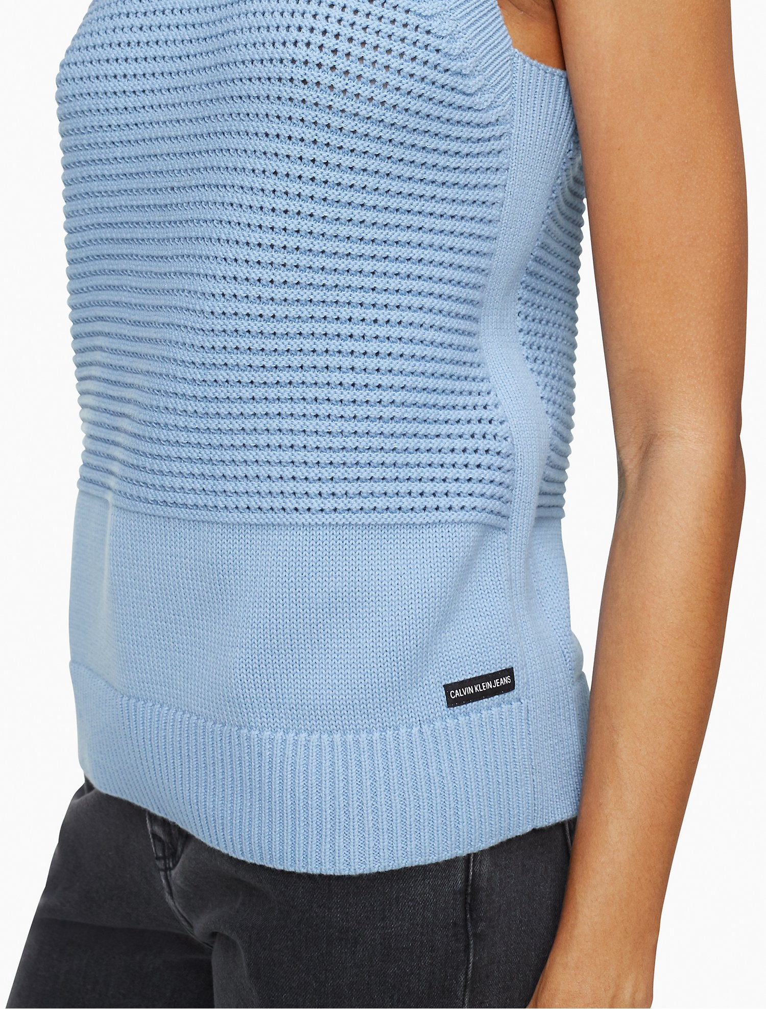 Calvin klein 2025 blue sweater women's