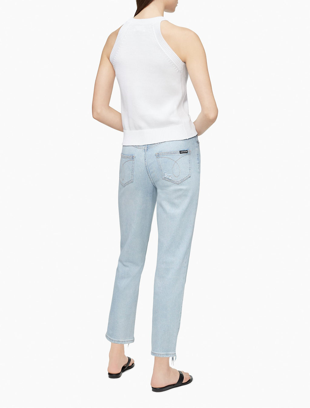 Calvin Klein Open Stitch Sleeveless Sweater - Women