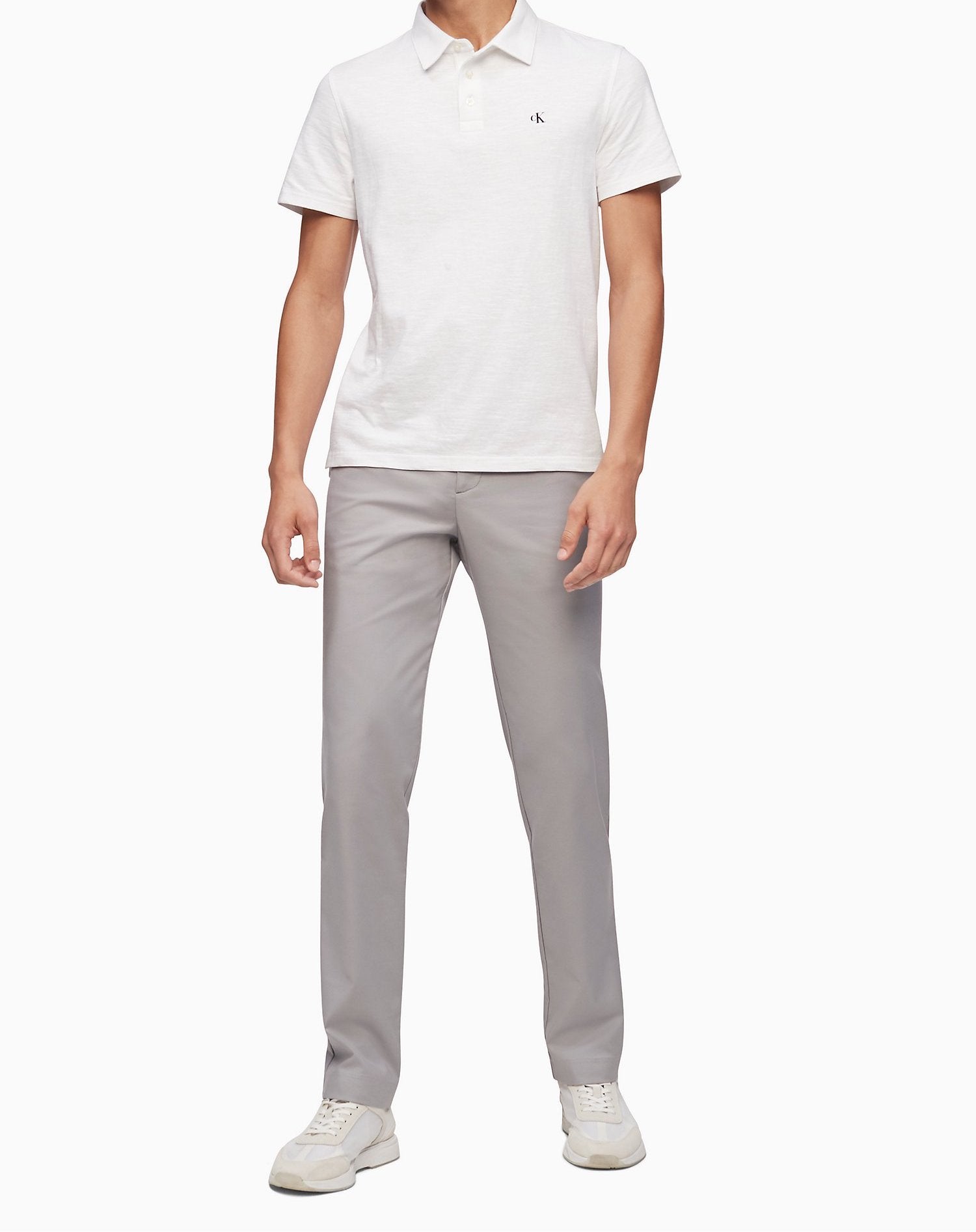 Calvin Klein Men Polo Shirts White - Oshoplin