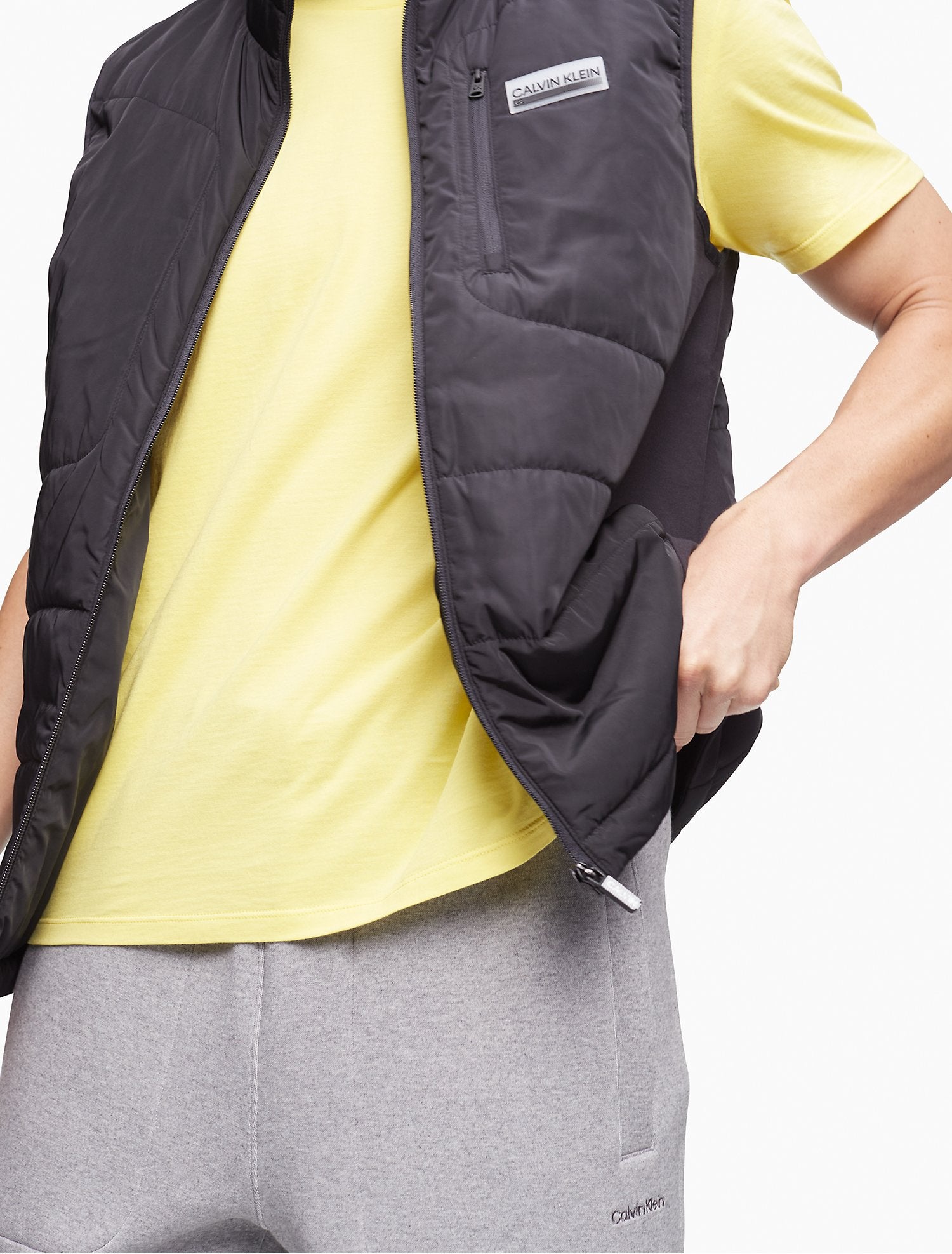 Calvin Klein Performance Full Zip Windbreaker Vest - Men