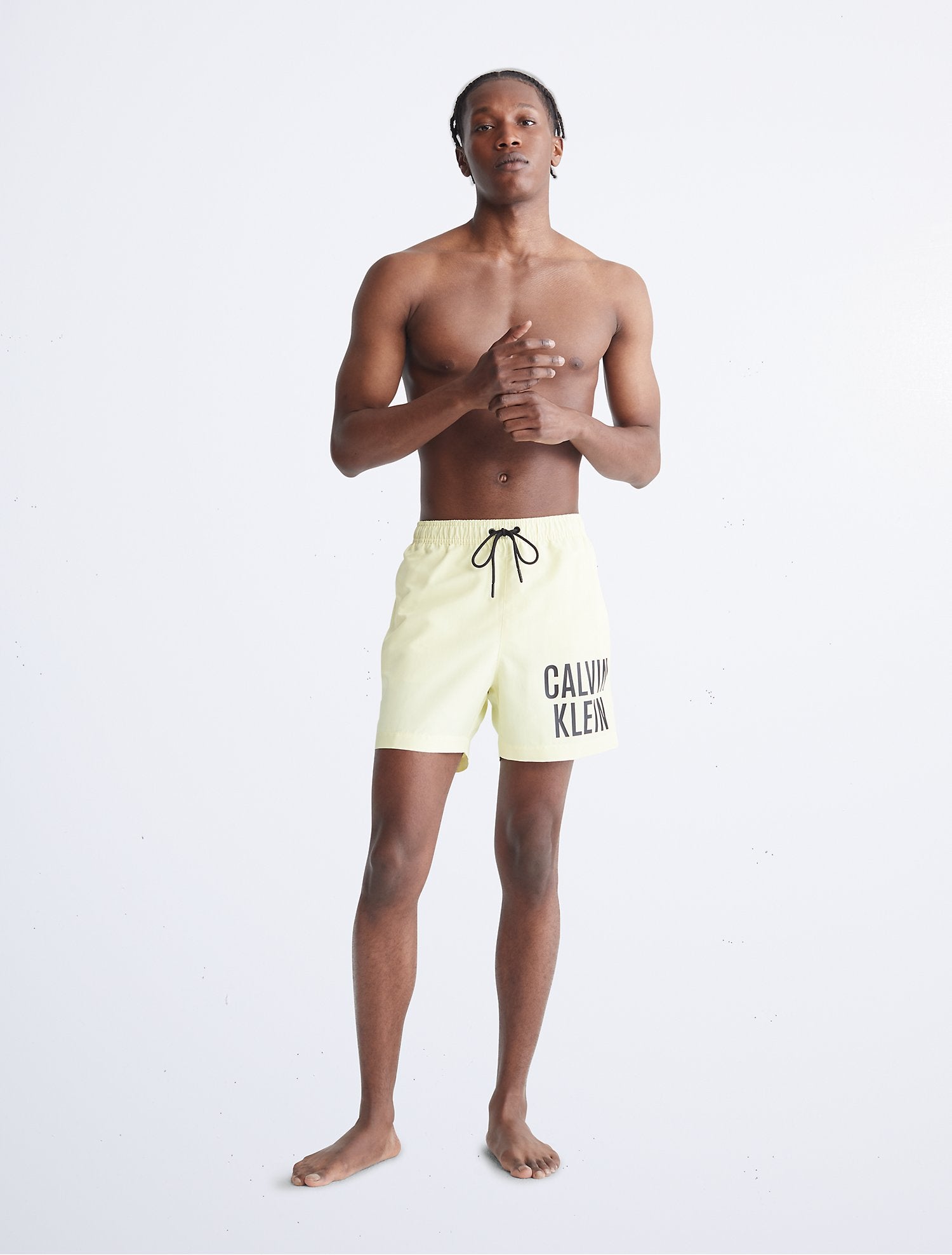 Calvin Klein Intense Power Drawstring Medium Swim Shorts - Men