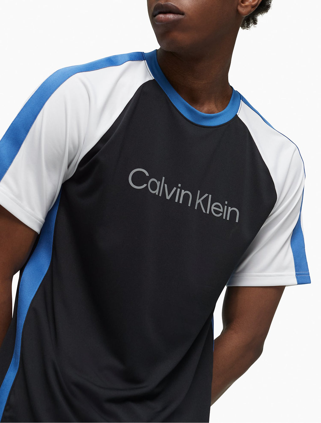 Calvin Klein Performance Colorblock Logo Crewneck T-Shirt - Men