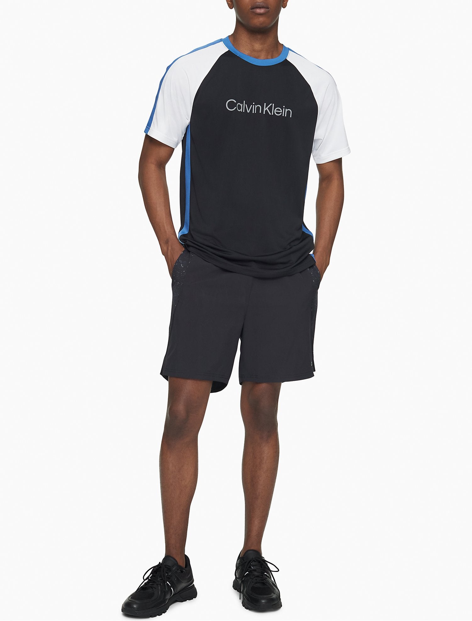Calvin Klein Performance Colorblock Logo Crewneck T-Shirt - Men