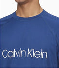 Calvin Klein Logo Raglan Sleeve Rash Guard Swimwear T-Shirt - Men